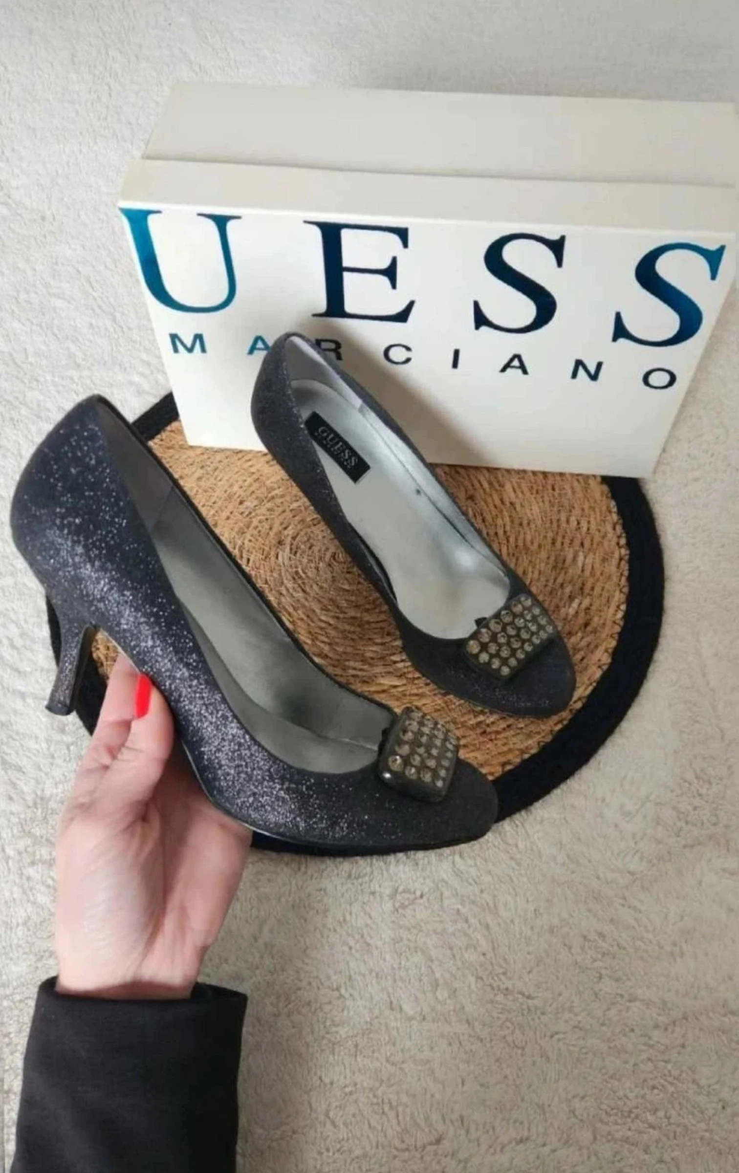 Escarpines GUESS by Marciano con lentejuelas y strass ●Talla 37●🌸 – photo 2